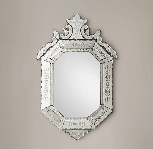 Rococo Etched Mirror - Octagon VDRH-02