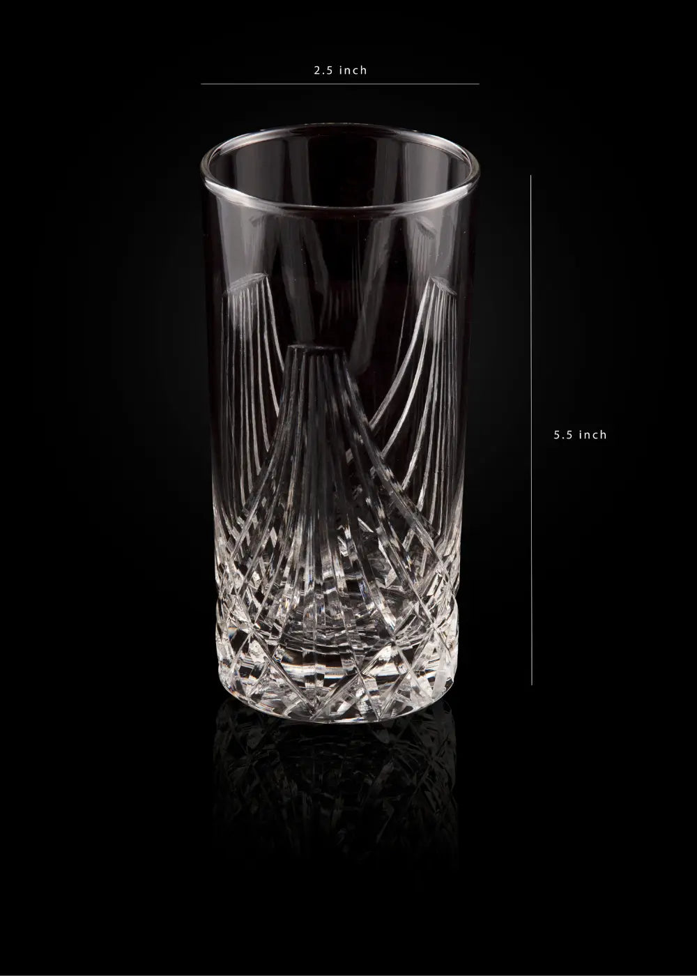 Hand Cut Whiskey Glass (Set of 2) WG-01