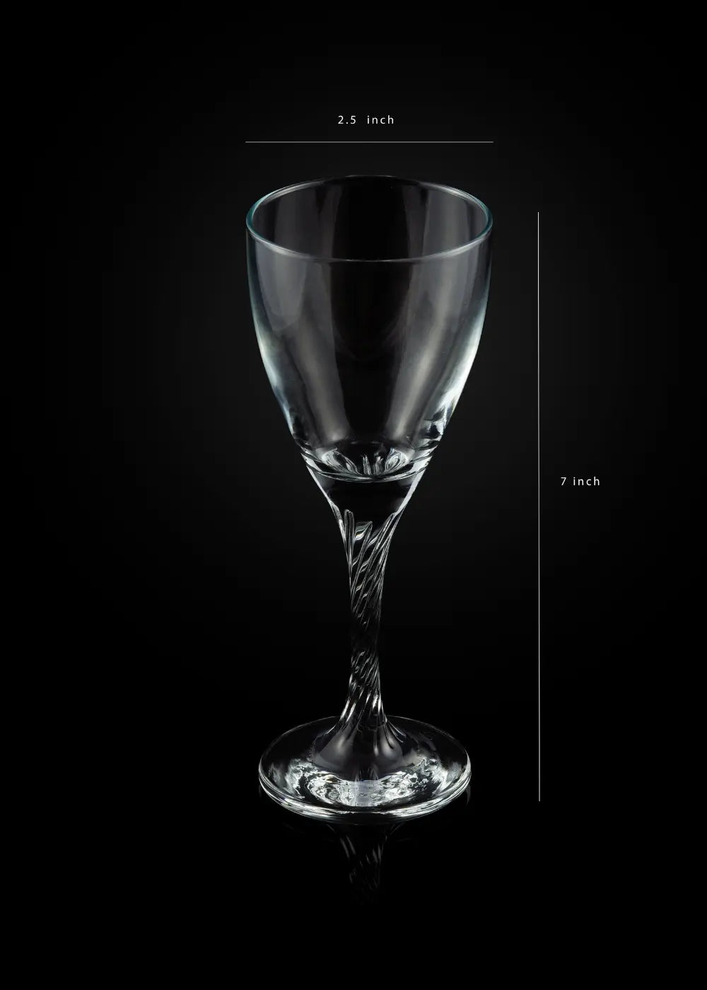 Crystal Hand Cut Wine Glass (Set of 2) WG-03