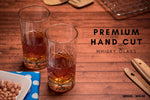 Hand Cut Whiskey Glass (Set of 2) WG-04 Venetian Design (The boutique factory) 100% Heart Made Products