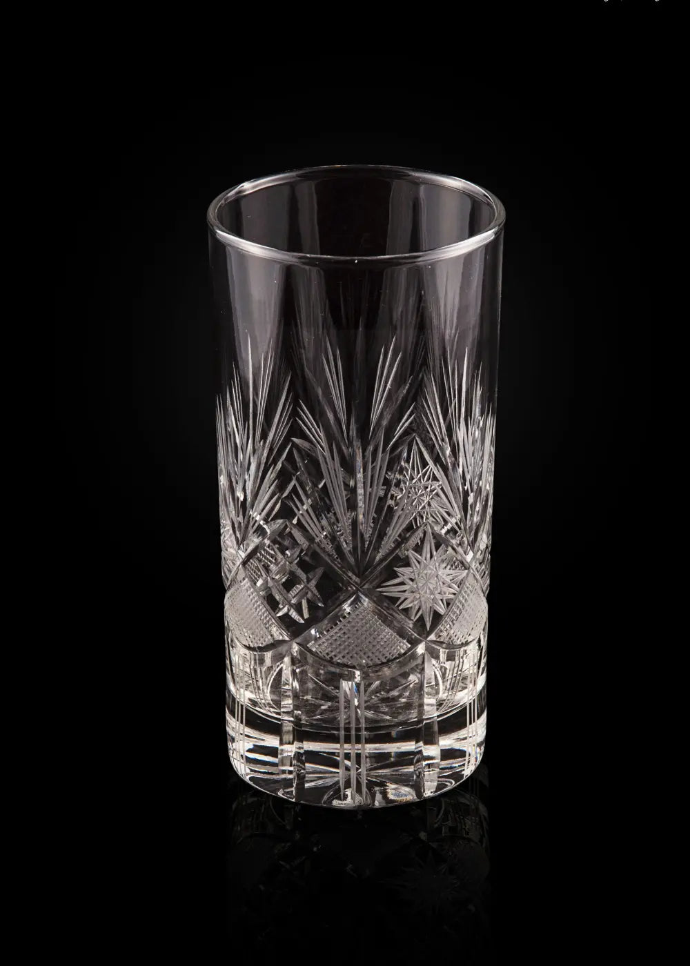 Hand Cut Whiskey Glass (Set of 2) WG-04 Venetian Design (The boutique factory) 100% Heart Made Products