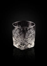 Crystal Hand Cut Whiskey Glass (Set of 2) WG-13 Venetian Design (The boutique factory) 100% Heart Made Products
