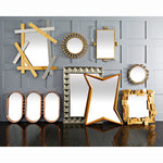 White Metal Mirror Venetian Design