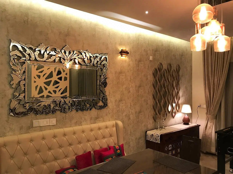 Venetian Mirror and Mirrored Wall Art Strips Venetian Design 100% Heart Made Products
