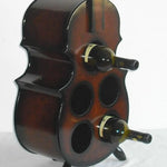 Cocoa Brown Violin Wine Rack