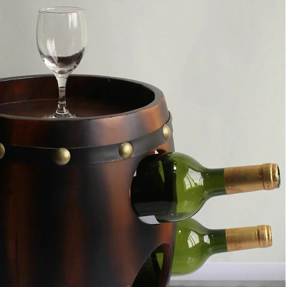 Chestnut Wine Rack Venetian Design 100% Heart Made Products