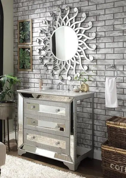 Sun Shape Round Wall Mirror VDR-514 Venetian Design