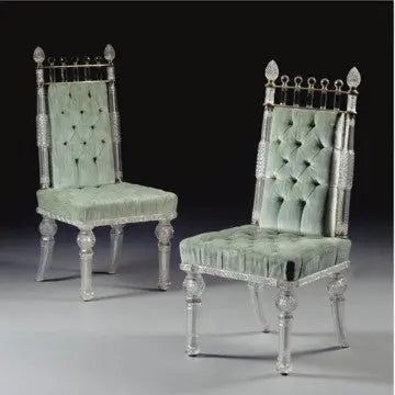 Crystal Dining Chairs Venetian Design