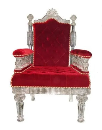 Crystal Glass Arm Chair Venetian Design
