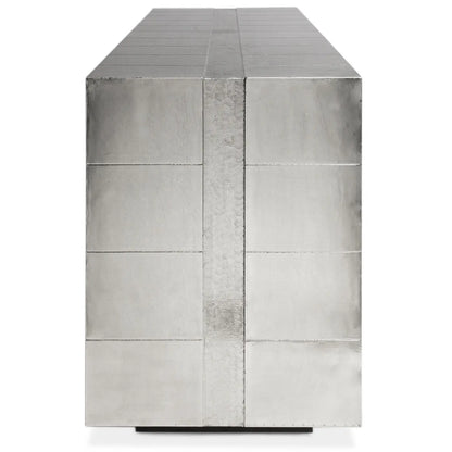 White Metal Credenza Venetian Design