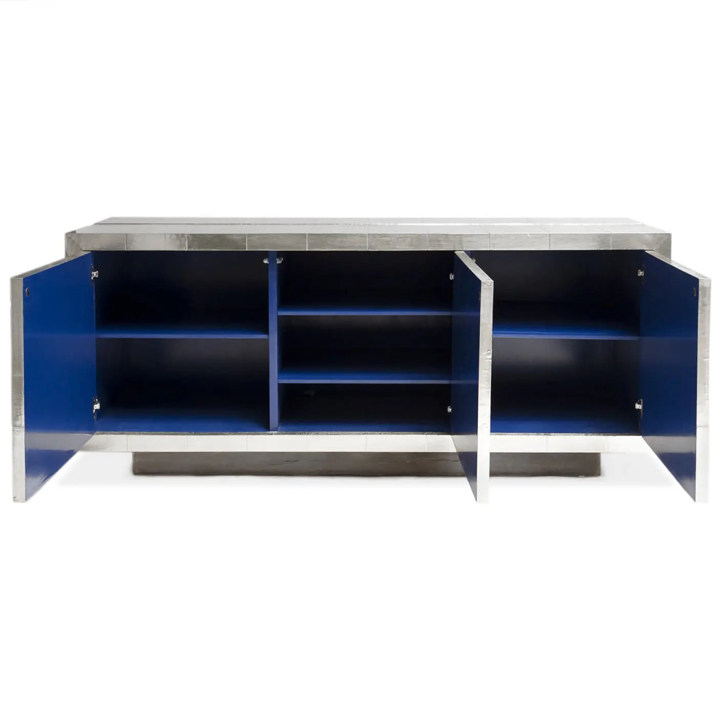 White Metal Credenza Venetian Design