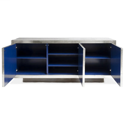 White Metal Credenza Venetian Design