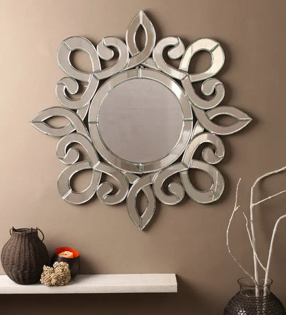 Flower Round Wall Mirror VDS-58 Venetian Design