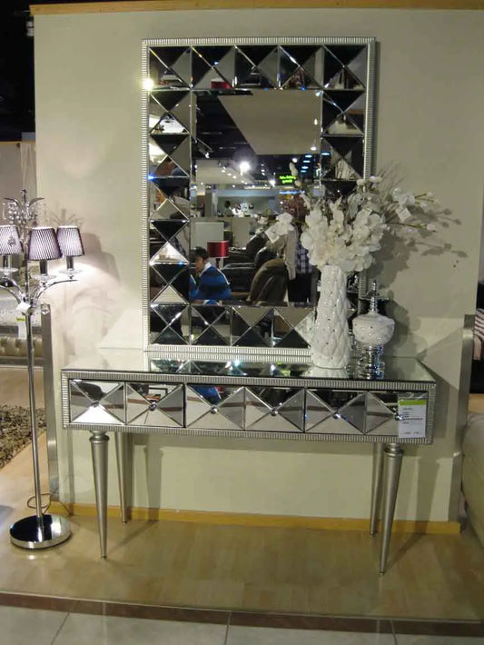 CONSOLE TABLE WITH MIRROR CWM-601 Venetian Design