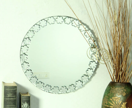 Flower bordered wall mirror VDS-60 Venetian Design