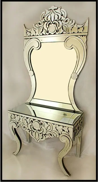 CONSOLE TABLE WITH MIRROR CWM-614 Venetian Design