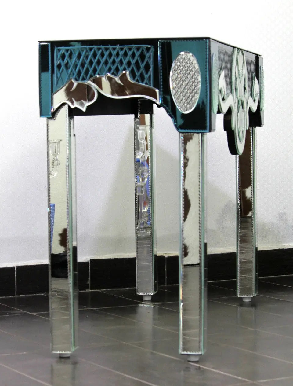 Decorative handcrafted Murano Style Console Table