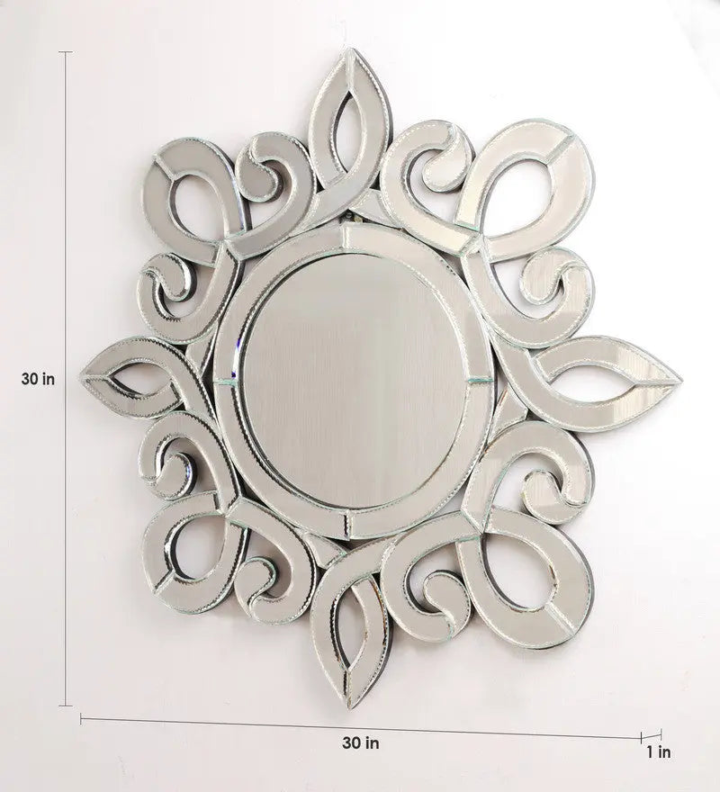 Flower Round Wall Mirror VDS-58 Venetian Design