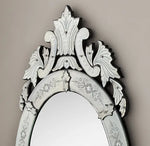 Rococo Etched Mirror - Oval VDRH-04 Venetian Design