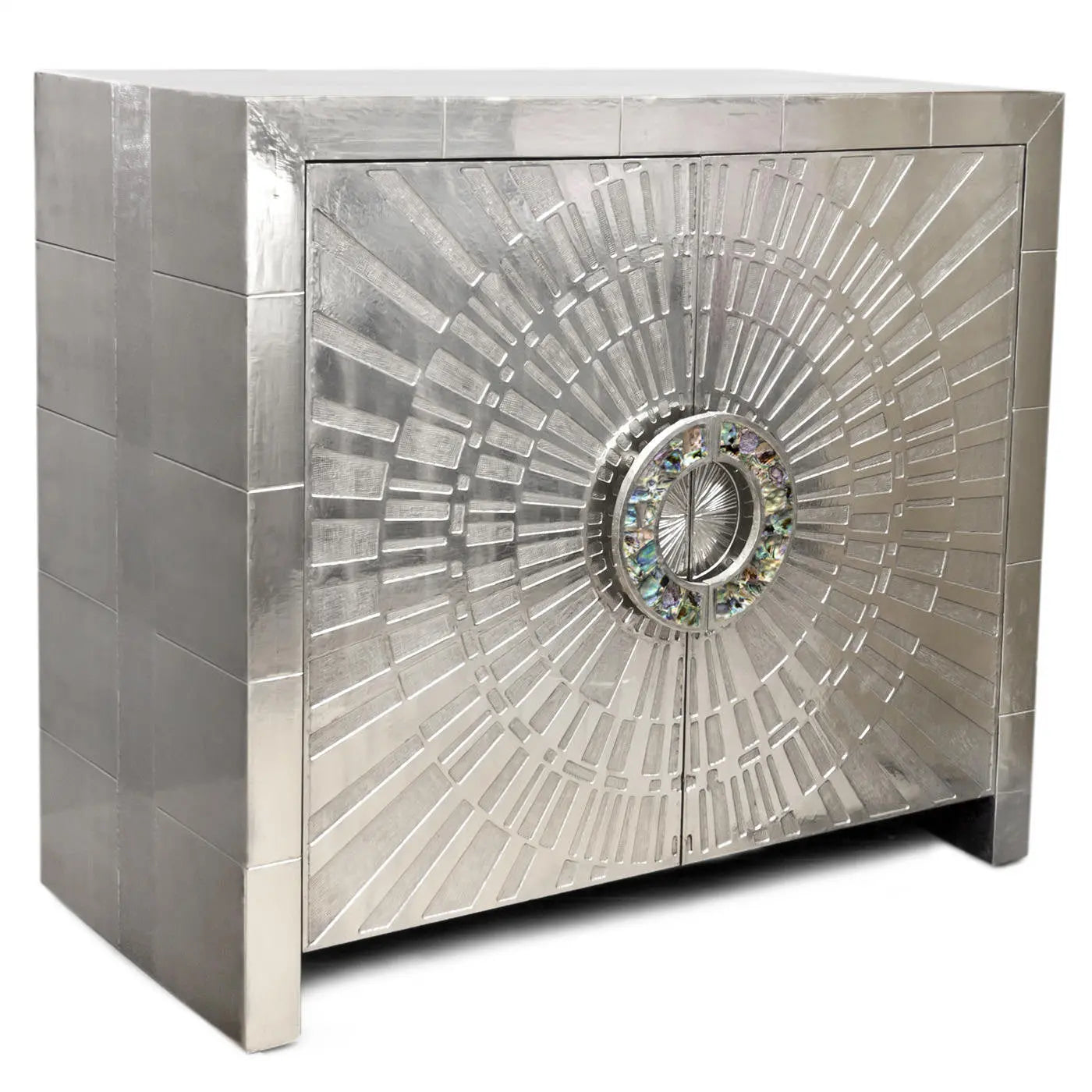 Metal Console Cabinet Venetian Design