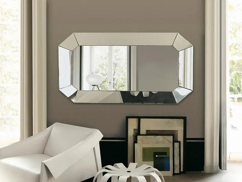 Aesthetic Lotus Leaf Bordered Wall Mirror